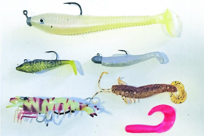 Fishing lures soft plastics pre-rigged Frogs & Paddle tail fish