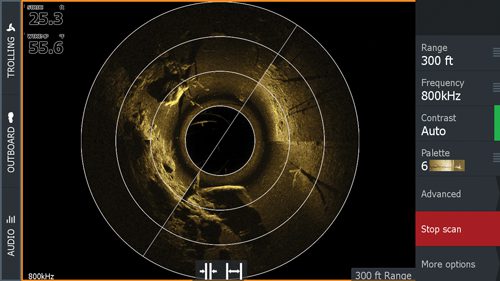 New Ghost 360 sonar Lowrance software