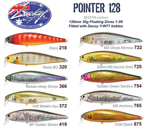 Lucky Craft Pointer Hard Body Lure 78XD MS Gold