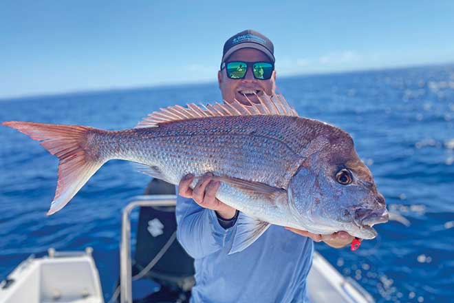 Snapper on fire in Tin Can Bay